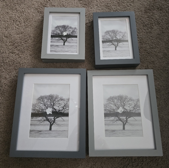 7 Grey & Dark Grey Frames Photo Collage - 4x6 - 5x7 - 8x10 - Picture 1 of 6